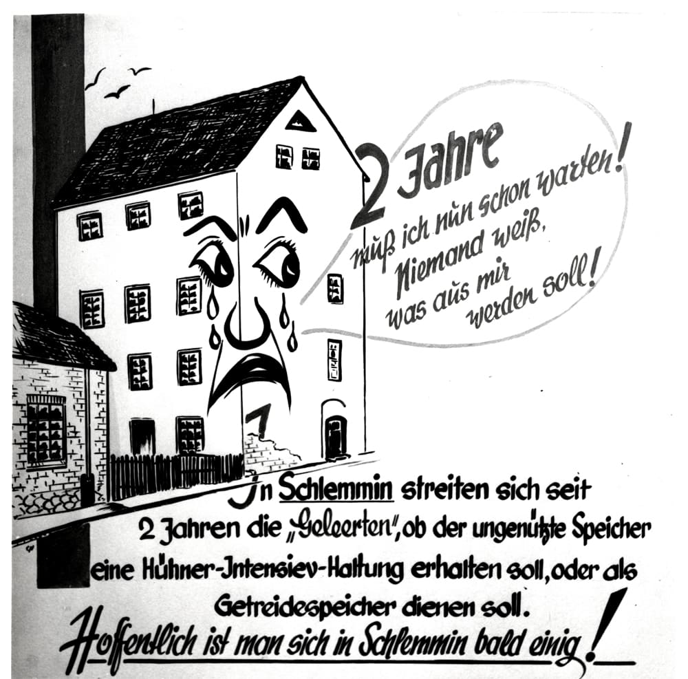 Schautafel 3 der Ausstellung zur Landwirtschaft 1958 bis 1959.